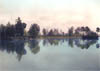 Fotografia del laghetto di Ceriano Laghetto all'imbrunire