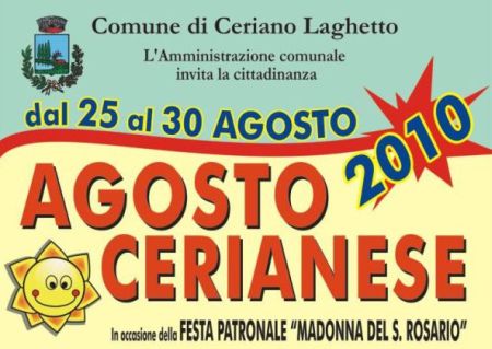 Manifesto dell'Agosto Cerianese