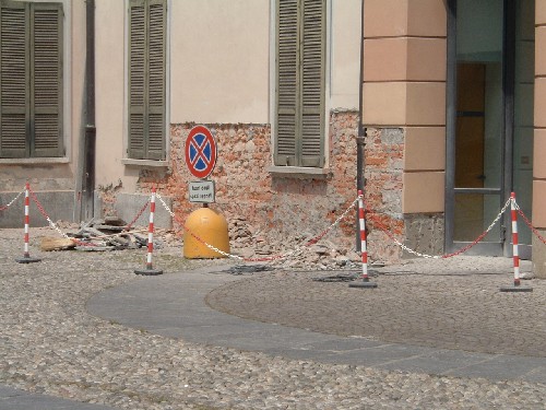 immagine dei lavori al palazzo municipale