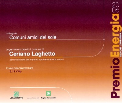 immagine del premio di legambiente