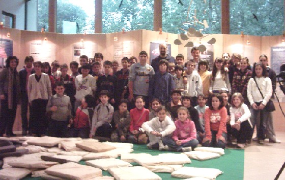 I ragazzi della scuola media alla sede del Parco Groane