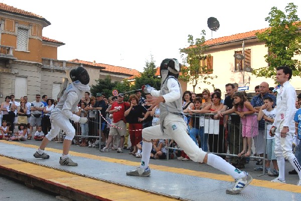 foto dell'esibizione di scherma