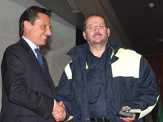 Immagine dell'Assessore Regionale Ponzoni e di Daniele Radaelli