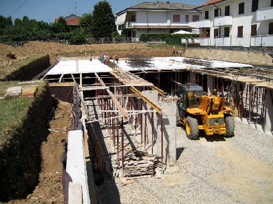 Immagine dei lavori in Via Dalla Chiesa