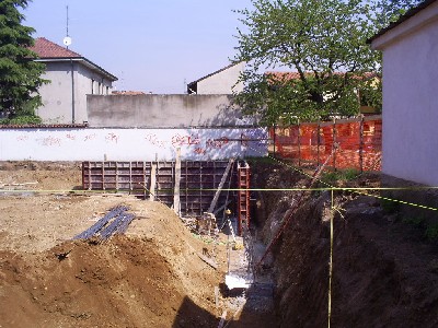 Immagini dei lavori in Via Volta