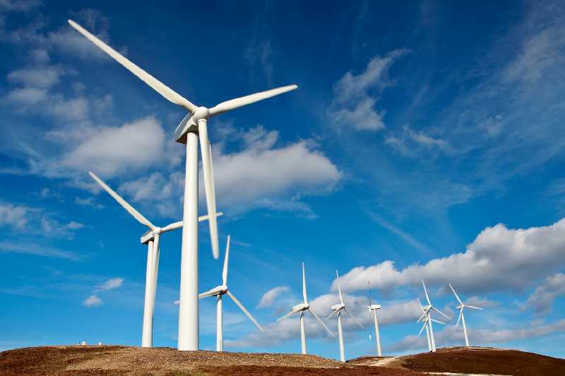 Immagine di turbine per la produzione di energia eolica