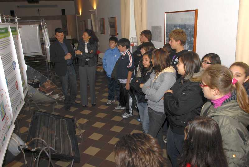 Foto della visita dei ragazzi a Energie in movimento