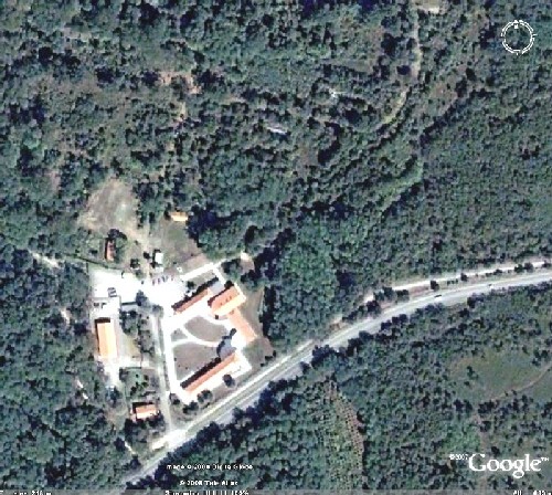 Immagine aerea della ex polveriera di Ceriano e Solaro sede del Parco Groane