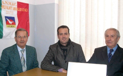 Da sinistra il Sig. Volonte', il Sindaco Cattaneo e il Sig. Fusi