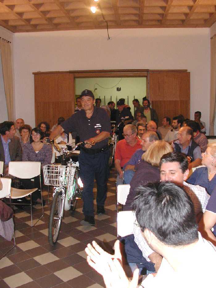 Foto della biciclette a pedalata assistita in Consiglio