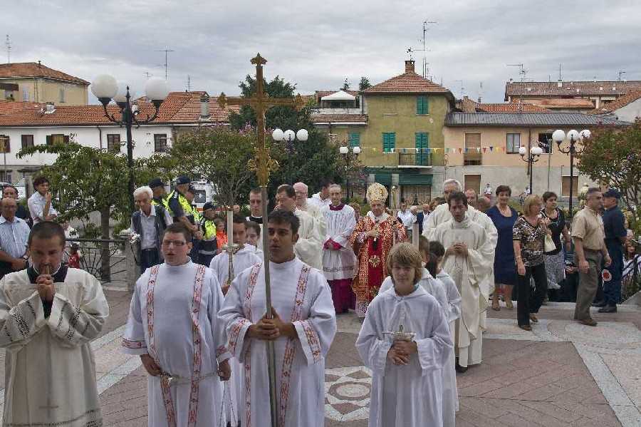 Foto della visita del Cardinale Tettamanzi
