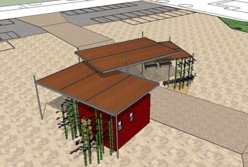 Immagine del progetto per la nuova piazza del mercato