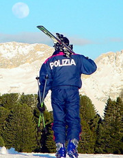 Foto di un poliziotto di montagna