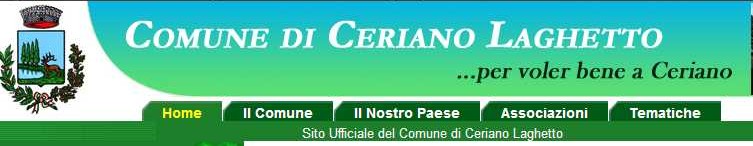Immagine del sito www.ceriano-laghetto.org