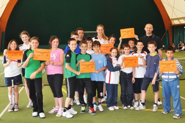 Foto del campionato scolastico di tennis