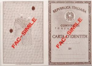 Immagine della carta identità