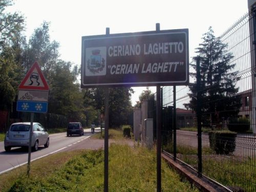Foto del cartello stradale