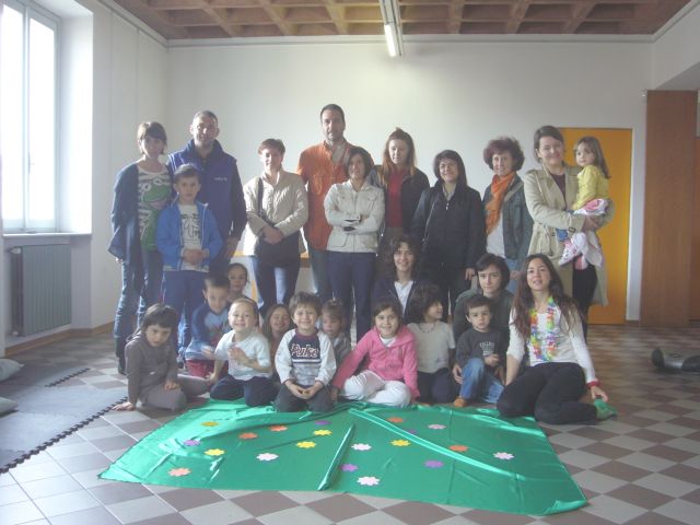Foto dei partecipanti ai laboratori dell'ASD Giravolta